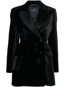 Ermanno Scervino blazer à fini velours - Noir