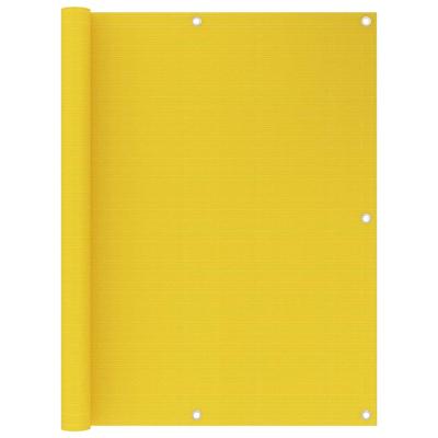 VidaXL Balkonscherm 120x300 cm hdpe geel