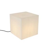 QAZQA Moderne buitenlamp wit 38 cm vierkant IP44 - Nura