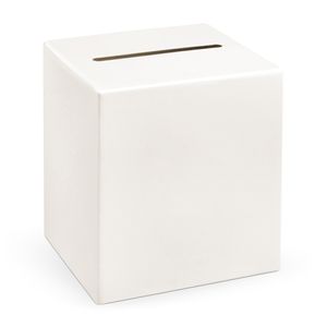 Enveloppendoos Cream - Bruiloft - creme/wit - karton - 24 x 24 cm