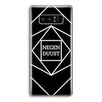 Negenduust geometrisch: Samsung Galaxy Note 8 Transparant Hoesje
