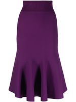 Stella McCartney fluted knitted skirt - Violet