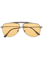 TOM FORD Eyewear lunettes de soleil à monture pilote - Gris