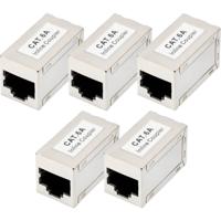 Digitus DN-93905-5 Digitus CAT 6A modulaire koppeling, afgeschermd - 5 stuks DN-93905-5 RJ45, behuizing (koppeling) Aantal polen (sensoren) 8 Zilver 5 stuk(s)