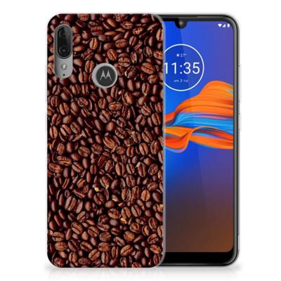 Motorola Moto E6 Plus | Siliconen Case | Koffiebonen
