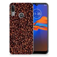 Motorola Moto E6 Plus | Siliconen Case | Koffiebonen