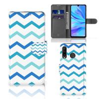 Huawei P30 Lite (2020) | Telefoon Hoesje | Zigzag Blauw Huawei P30 Lite (2020) | Telefoon Hoesje | Zigzag Blauw