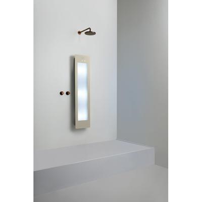 Sunshower Round Medium Plus infrarood + UV licht opbouw incl. Wandbeugel 140x33x12cm Sand White M0600-M0106-SML0700