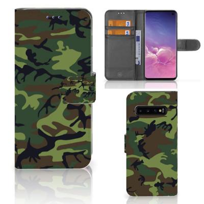 Samsung Galaxy S10 | Telefoon Hoesje | Army Dark