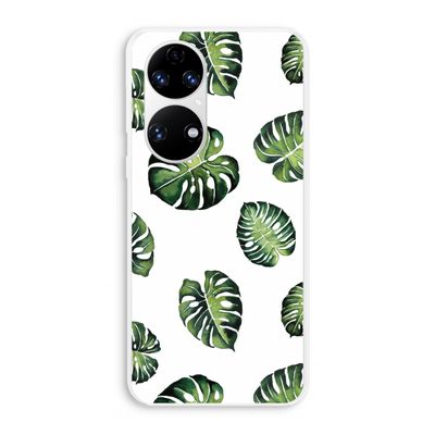 Tropische bladeren: Huawei P50 Transparant Hoesje