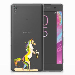 Sony Xperia XA | XA Dual Telefoonhoesje met Naam Horse Color