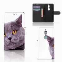 Nokia 7 Telefoonhoesje met Pasjes Kat