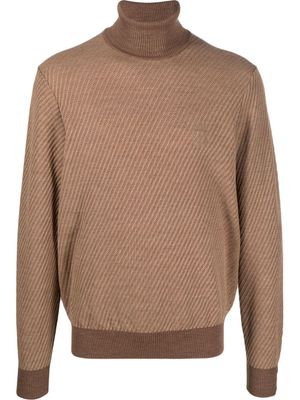 Billionaire pull en maille à col roulé - Marron
