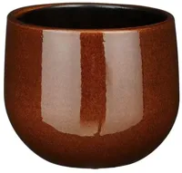 Mica Decorations bloempot Pablo 16x14cm bruin