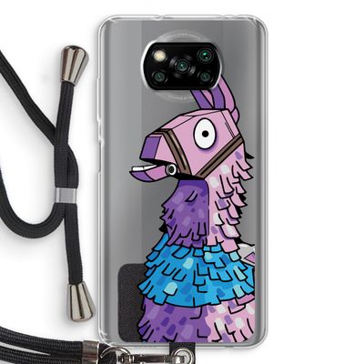 Lama: Xiaomi Poco X3 NFC Transparant Hoesje met koord