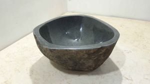 Waskom riviersteen RS221125, 37x33x15 cm