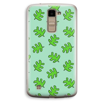 Groene blaadjes: LG K10 (2016) Transparant Hoesje