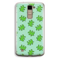 Groene blaadjes: LG K10 (2016) Transparant Hoesje