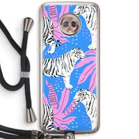 Tijger: Motorola Moto G6 Transparant Hoesje met koord
