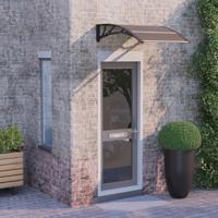 VidaXL Deurluifel 100x75 cm polycarbonaat zwart VidaXL Deurluifel 100x75 cm polycarbonaat zwart