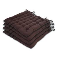 Thomas - zitkussen set - bruin - 100% polyester - 40x43 cm