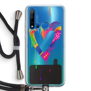 Melts My Heart: Huawei P20 Lite (2019) Transparant Hoesje met koord