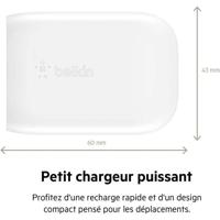 Wandlader - BELKIN - USB-C - 30W - Wit