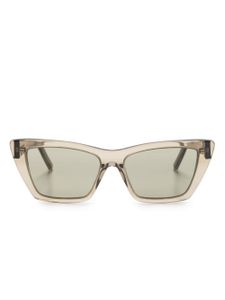 Saint Laurent Eyewear lunettes de soleil SL 276 Mica à monture papillon - Marron