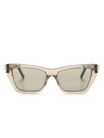 Saint Laurent Eyewear lunettes de soleil SL 276 Mica à monture papillon - Marron