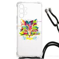 Samsung Galaxy A13 4G Stevig | Bumper Hoesje | Cat Color