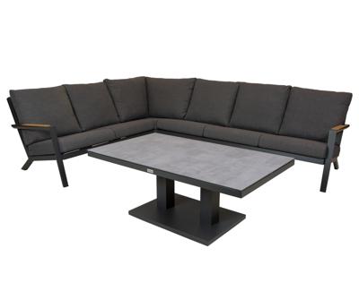 Qopps Avios loungehoek met Rubli in hoogte verstelbare tafel