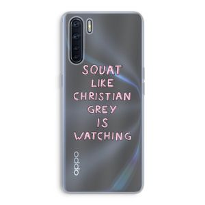 Christian Grey: Oppo A91 Transparant Hoesje