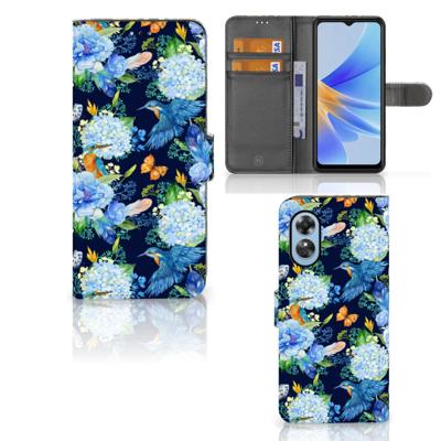 Telefoonhoesje | Met pasjeshouder | voor OPPO A17 IJsvogel Telefoonhoesje | Met pasjeshouder | voor OPPO A17 IJsvogel