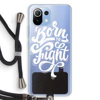 Born to Fight: Xiaomi Mi 11 Lite Transparant Hoesje met koord