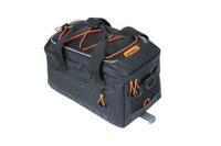 Basil miles tarpaulin bagagedragertas mik - sportieve zwarte fietsrugtas, waterdicht, 7l inhoud