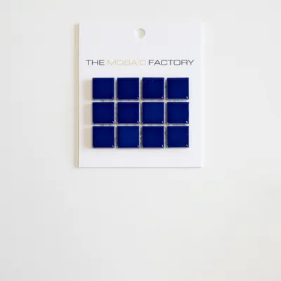 The Mosaic Factory Barcelona Mozaiek Tegel Vierkant - Donker Blauw Porselein Geglazuurd 300x300 mm