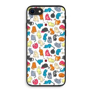 Kleurrijke katten: iPhone SE 2020 Biologisch afbreekbaar hoesje