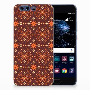 Huawei P10 Plus TPU bumper Batik Brown