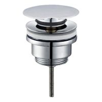 Afvoerplug Wiesbaden Caral | 5/4" | Draai waste | Messing | Rond | Chroom