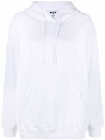 MSGM hoodie à lien de resserrage - Blanc