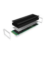 ICY BOX IB-M2HS-70 SSD (solid-state drive) Koelplaat/radiatoren Zwart 1 stuk(s) - thumbnail