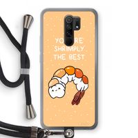 You're Shrimply The Best: Xiaomi Redmi 9 Transparant Hoesje met koord