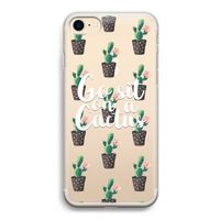 Cactus quote: iPhone 7 Transparant Hoesje
