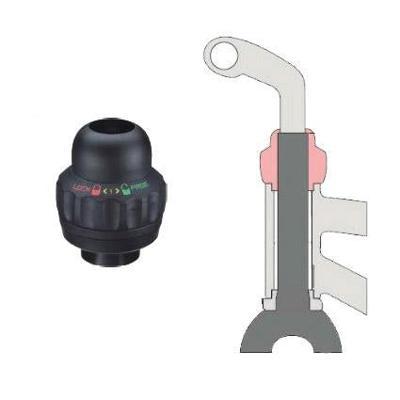 balhoofdstel met geïntegreerd stuurslot 1 1/8 inch zwart