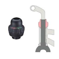 balhoofdstel met geïntegreerd stuurslot 1 1/8 inch zwart