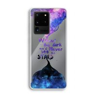 Stars quote: Samsung Galaxy S20 Ultra Transparant Hoesje