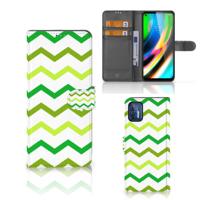Motorola Moto G9 Plus | Telefoon Hoesje | Zigzag Groen
