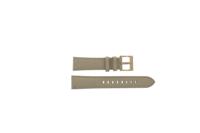 Horlogeband Armani Exchange AX5504 Leder Beige 18mm