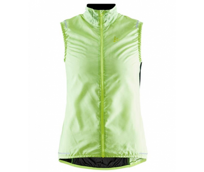 Craft Essence Light Wind mouwloos fietsvest geel dames XL