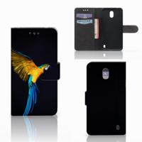 Nokia 2 | Telefoonhoesje | Met pasjeshouder | Papegaai
